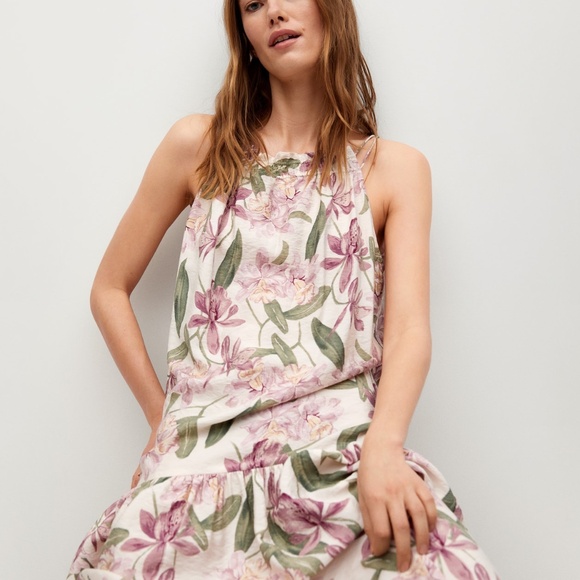 Ruffle floral printed dress - Picture 2 of 6